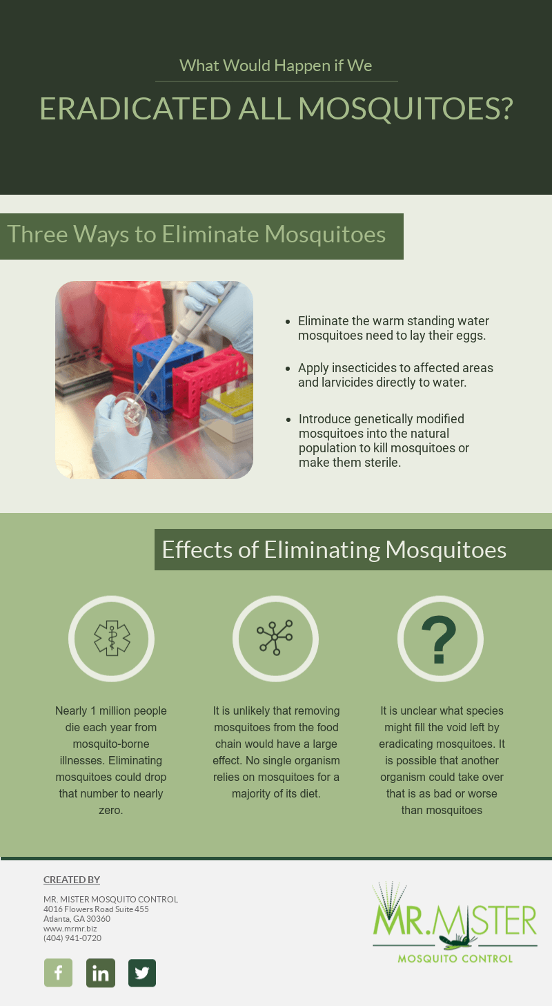 What Would Happen if We Eradicated All Mosquitoes [infographic]