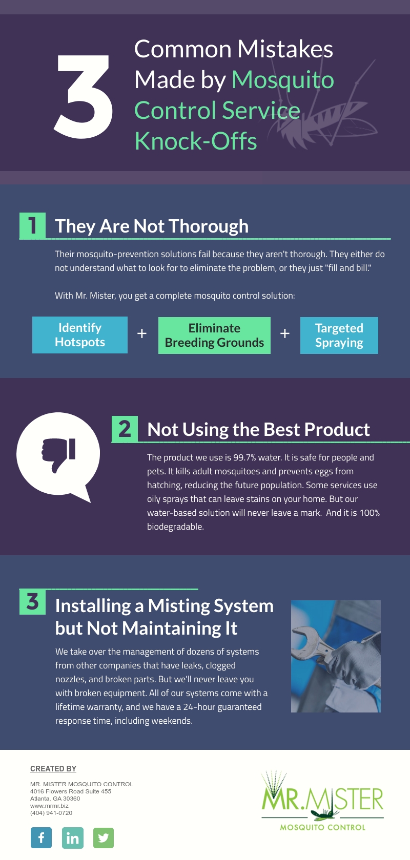 Common Mistakes Made by Mosquito Control Service Knock-Offs [infographic]