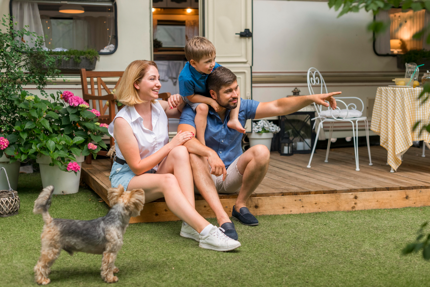 Happy Family Outdoors